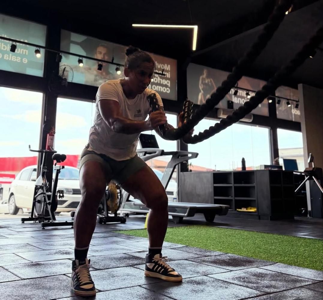 Bianca treinando